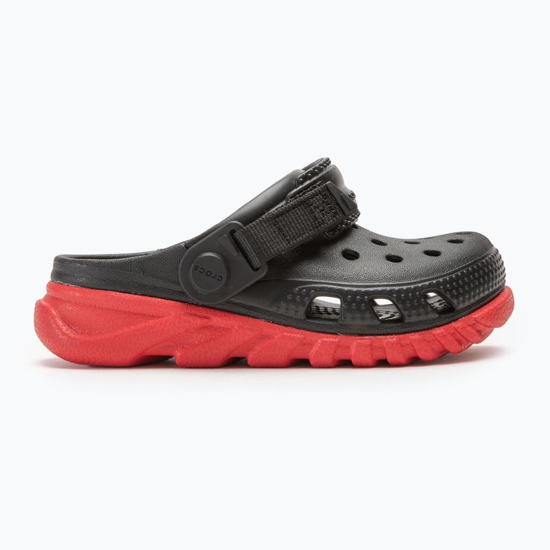 Crocs Duet Max II Clog Infradito per bambini nero/rosso 3