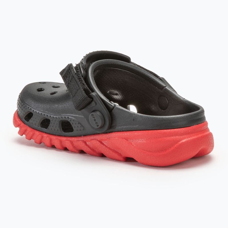 Crocs Duet Max II Clog Infradito per bambini nero/rosso 4