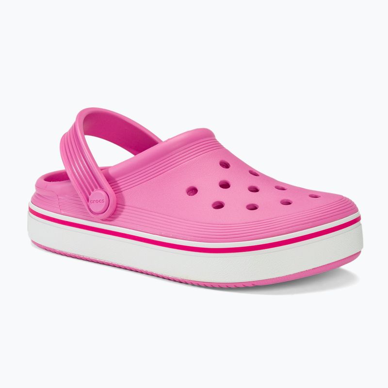 Crocs Crocband Clean Off Court Clog taffy rosa ciabatte per bambini 2