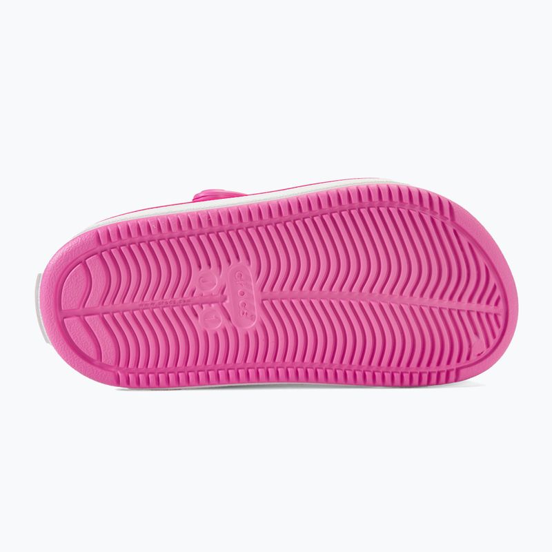 Crocs Crocband Clean Off Court Clog taffy rosa ciabatte per bambini 5