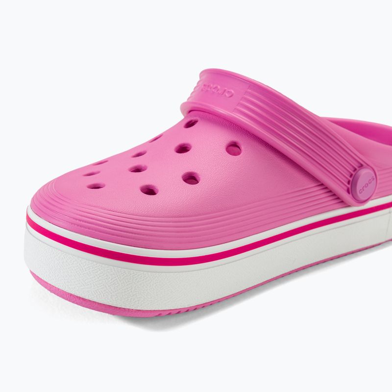 Crocs Crocband Clean Off Court Clog taffy rosa ciabatte per bambini 8