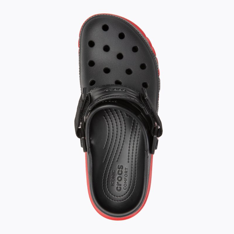 Infradito Crocs Duet Max II Clog nero/rosso scuro 6