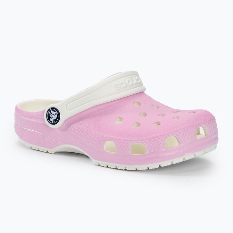 Infradito Crocs Classic Glow in the Dark con fenicottero per bambini