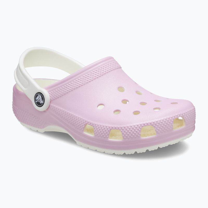 Infradito Crocs Classic Glow in the Dark con fenicottero per bambini 9