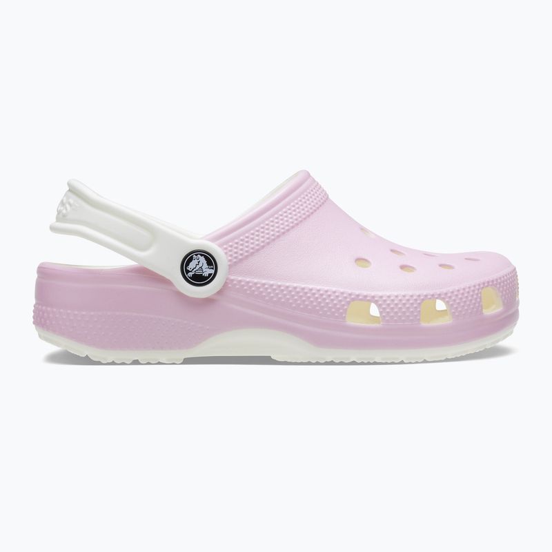 Infradito Crocs Classic Glow in the Dark con fenicottero per bambini 10