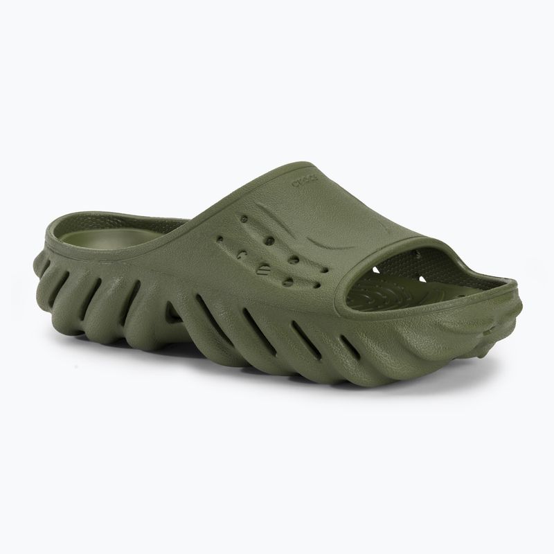 Ciabatte Crocs Echo Slide verde militare