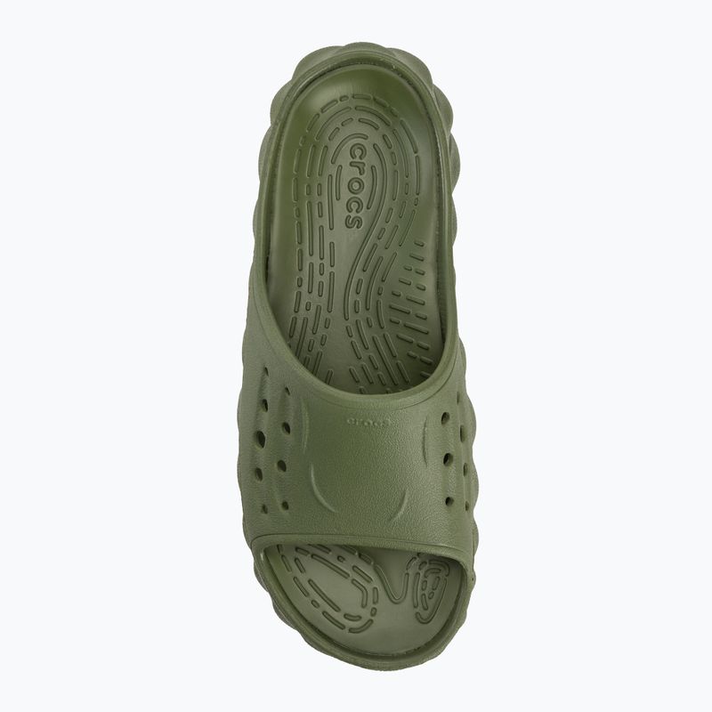 Ciabatte Crocs Echo Slide verde militare 5