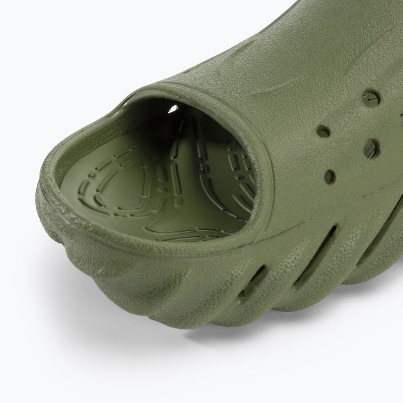 Ciabatte Crocs Echo Slide verde militare 7