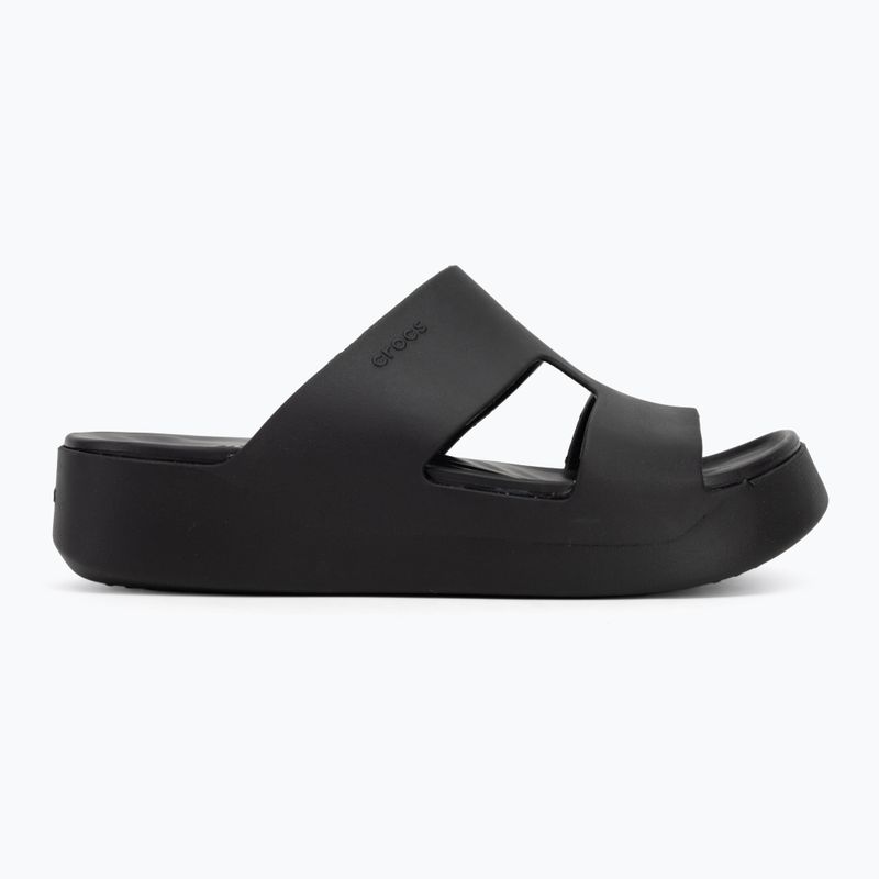 Crocs Gateway Platform H-Strap infradito donna nero 2