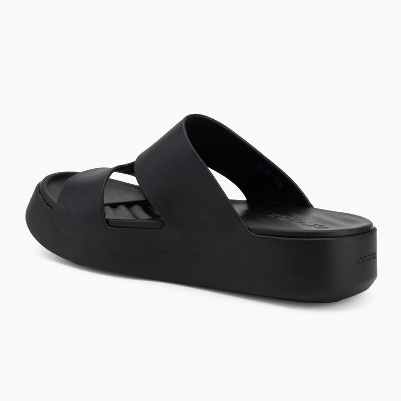 Crocs Gateway Platform H-Strap infradito donna nero 3