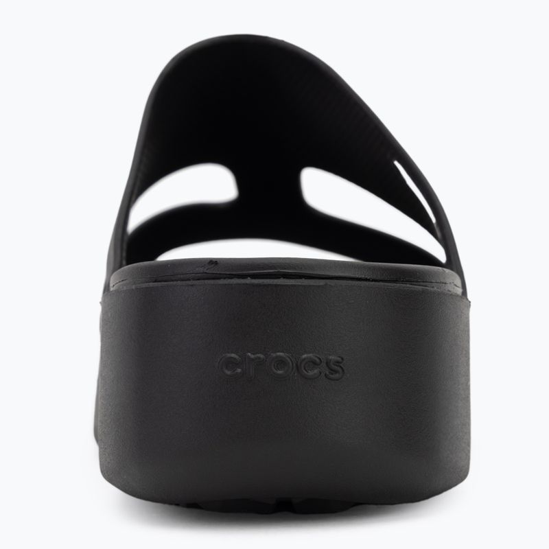 Crocs Gateway Platform H-Strap infradito donna nero 6