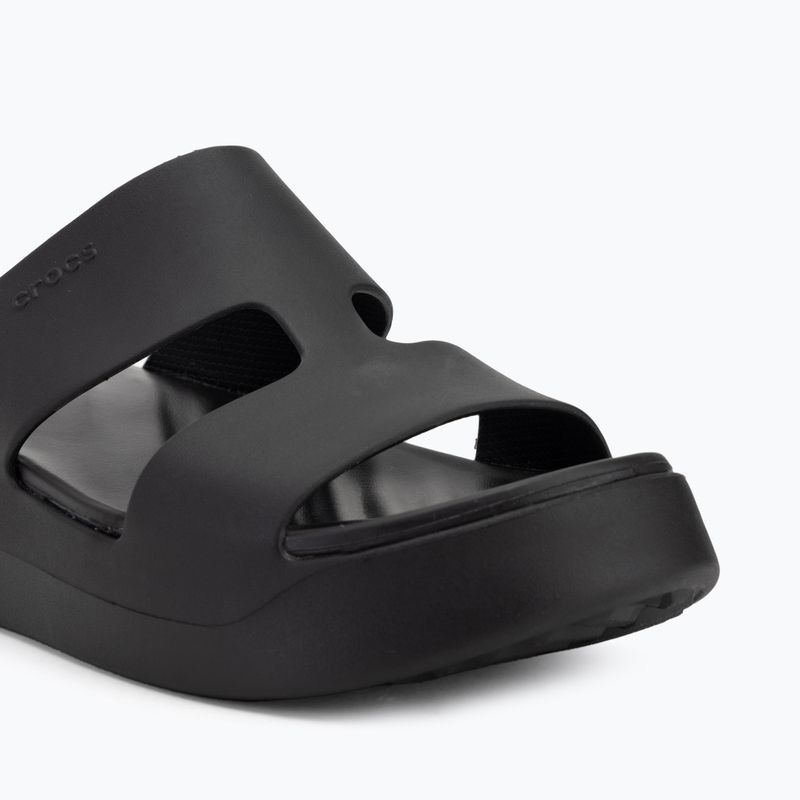 Crocs Gateway Platform H-Strap infradito donna nero 7