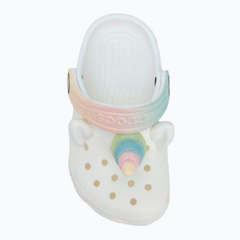 Crocs Classic IAM Rainbow Unicorn CgT gesso infradito per bambini 6