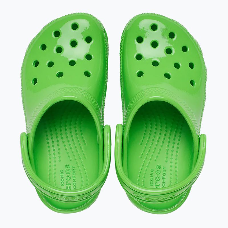 Crocs Classic Neon Highlighter Clog Bambini infradito verde melma 10