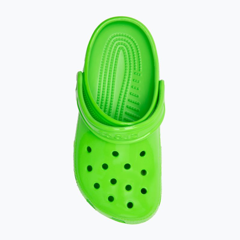 Crocs Classic Neon Highlighter Clog Bambini infradito verde melma 6