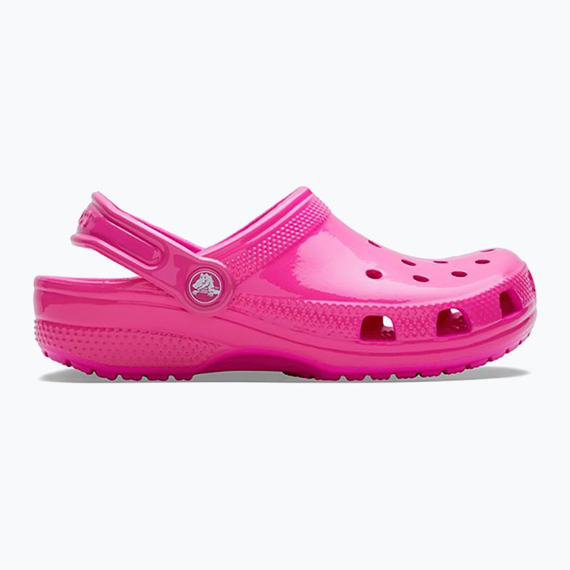 Crocs Classic Neon Highlighter Clog rosa crush infradito per bambini 10