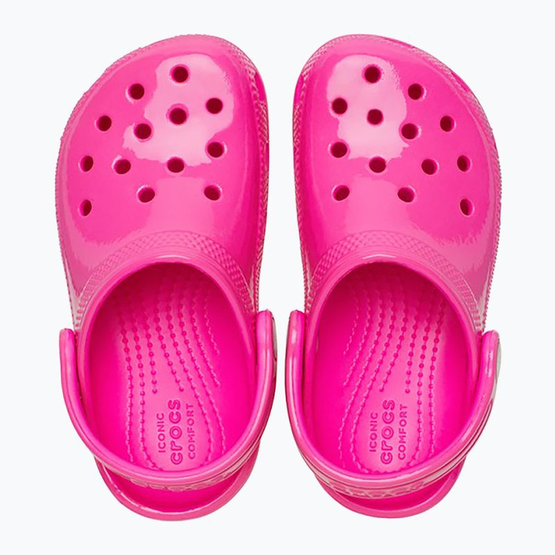 Crocs Classic Neon Highlighter Clog rosa crush infradito per bambini 13