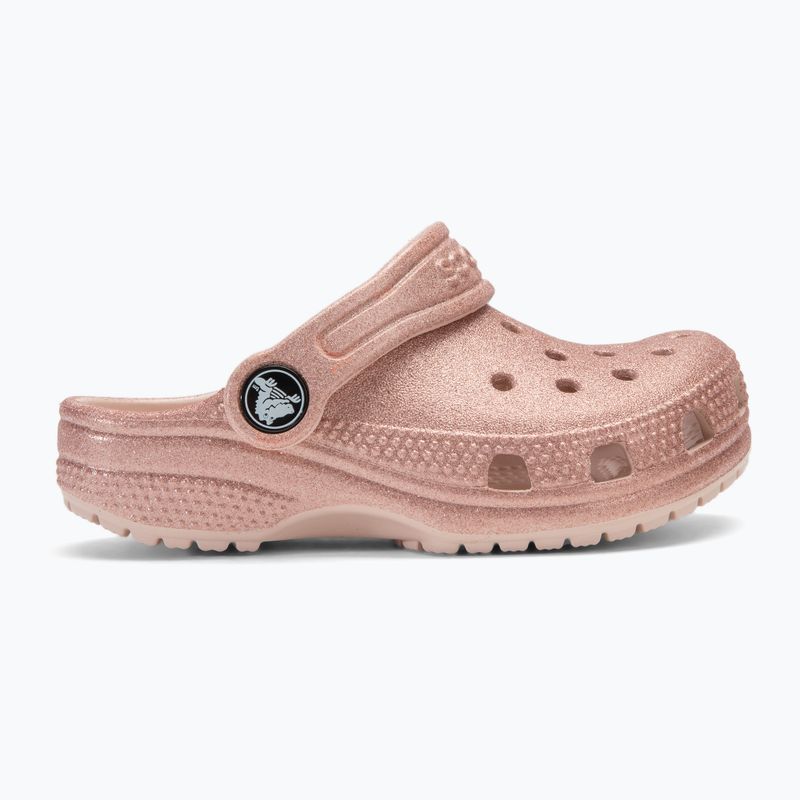 Crocs Classic Glitter Clog Toddler infradito in quarzo glitterato 3