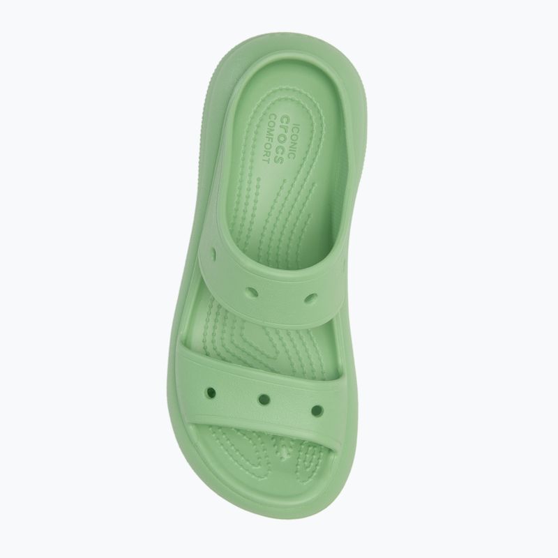 Crocs Classic Crush Sandal donna infradito verde chiaro 5