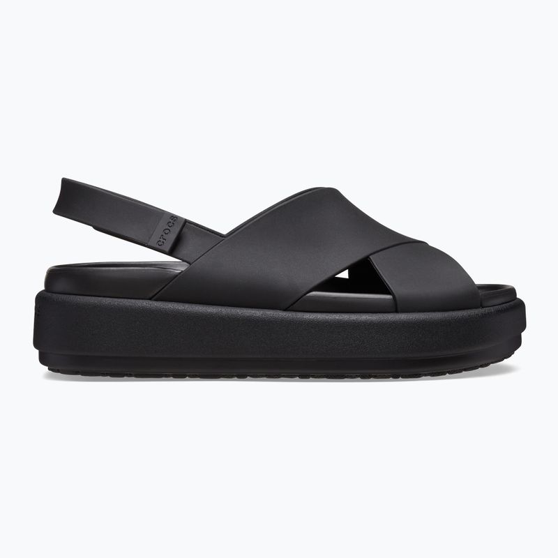 Sandali Crocs Brooklyn Luxe Cross Strap donna nero 9