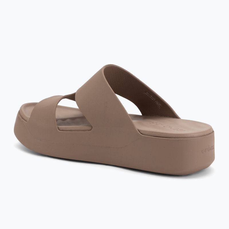Ciabatte da donna Crocs Gateway Platform H-Strap latte 3
