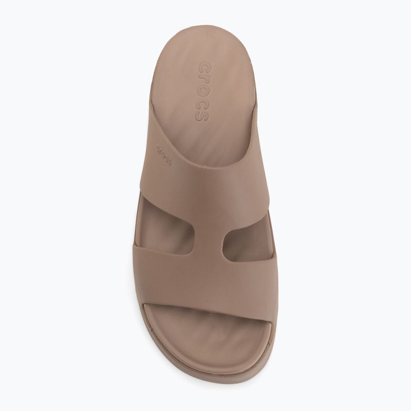 Ciabatte da donna Crocs Gateway Platform H-Strap latte 5