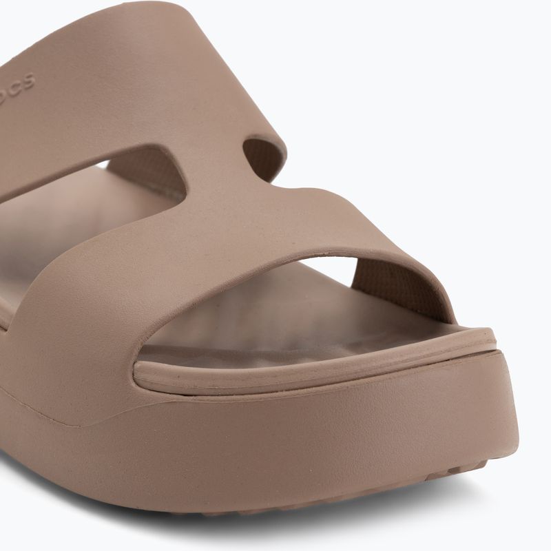 Ciabatte da donna Crocs Gateway Platform H-Strap latte 7
