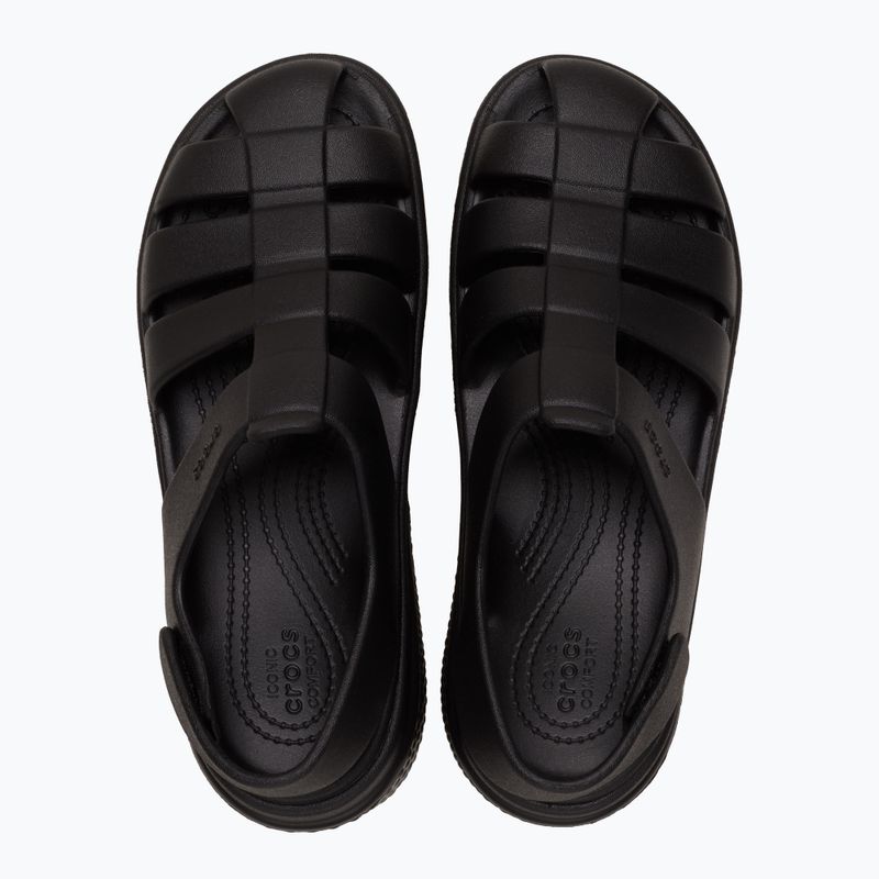 Crocs Stomp Fisherman Sandal donna nero 2