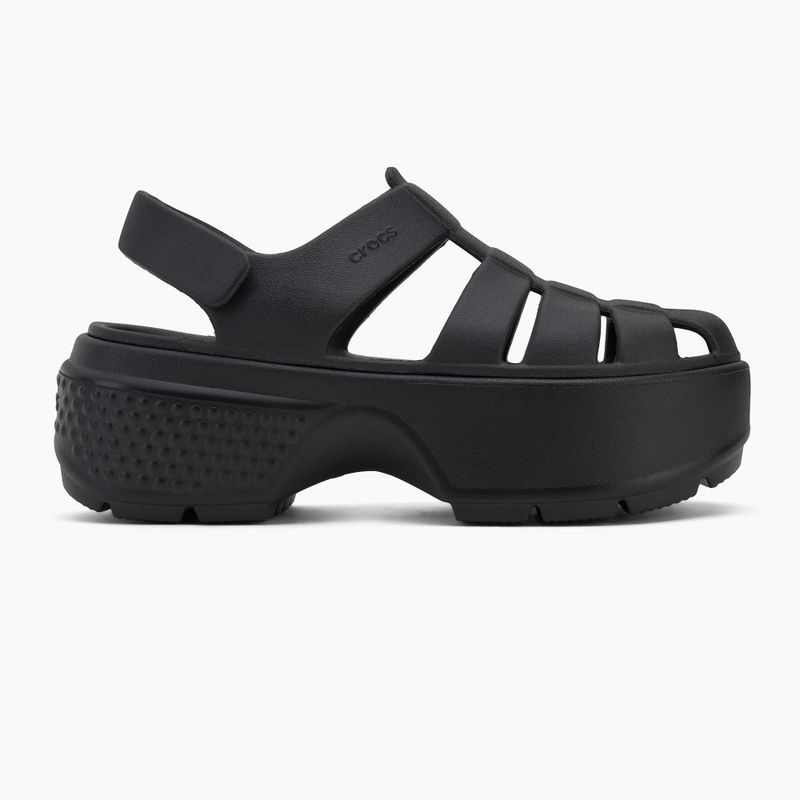 Crocs Stomp Fisherman Sandal donna nero 2