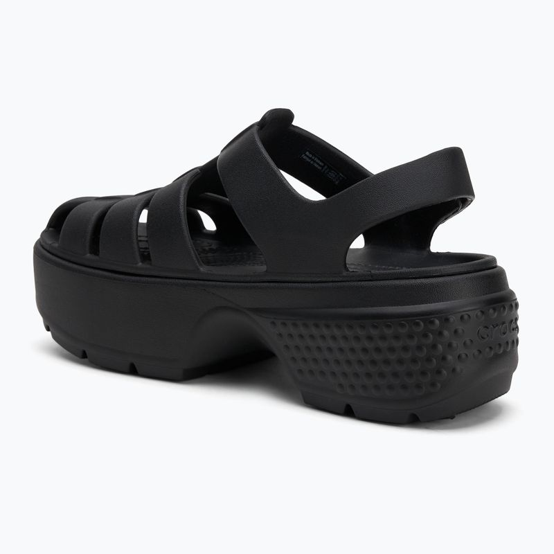 Crocs Stomp Fisherman Sandal donna nero 3