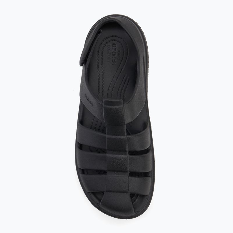 Crocs Stomp Fisherman Sandal donna nero 5