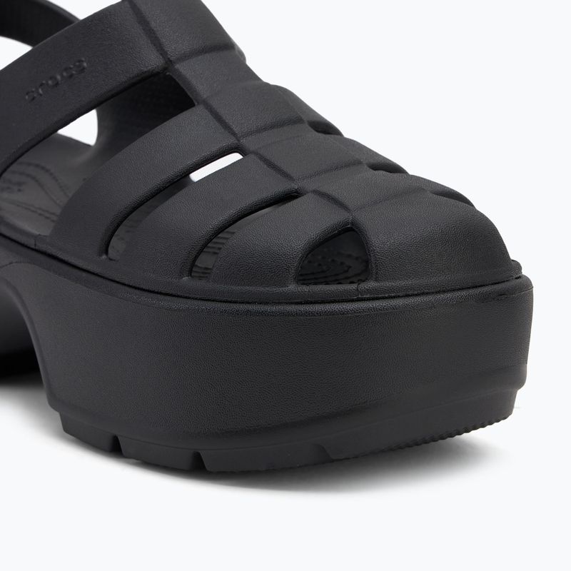 Crocs Stomp Fisherman Sandal donna nero 7