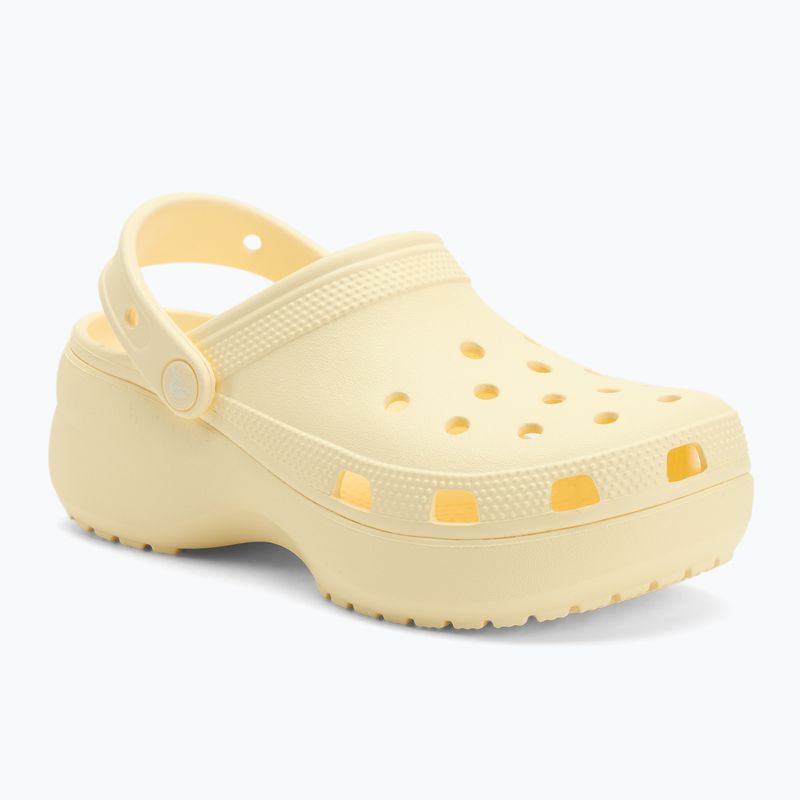 Infradito Crocs Classic Platform Clog crema di burro da donna 2