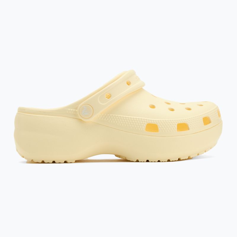 Infradito Crocs Classic Platform Clog crema di burro da donna 3