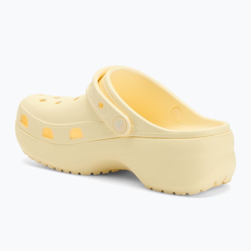 Infradito Crocs Classic Platform Clog crema di burro da donna 4