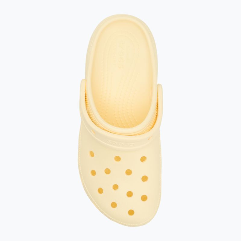 Infradito Crocs Classic Platform Clog crema di burro da donna 6