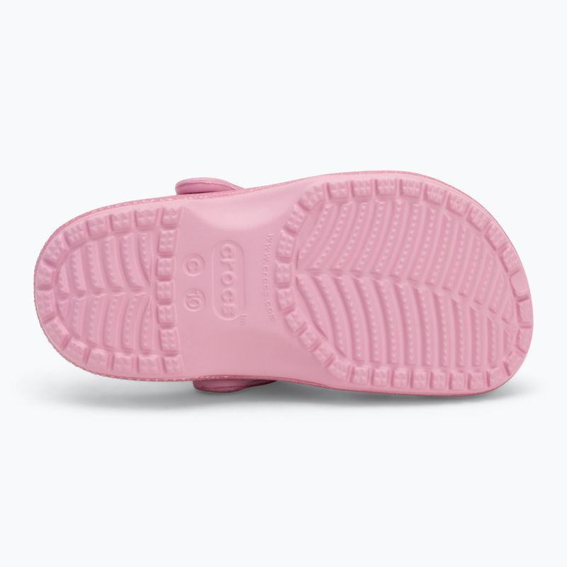 Crocs Classic Glitter Clog Toddler infradito rosa tweed glitterato 5