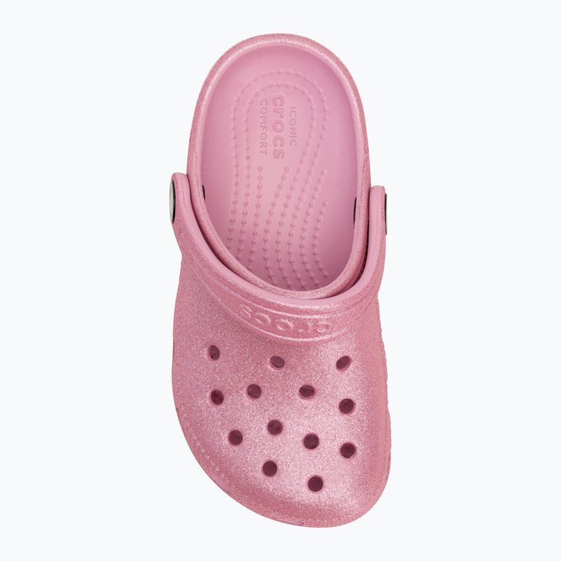 Crocs Classic Glitter Clog Toddler infradito rosa tweed glitterato 6
