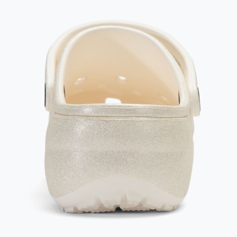 Infradito Crocs Classic Platform Glitter chalk da donna 7