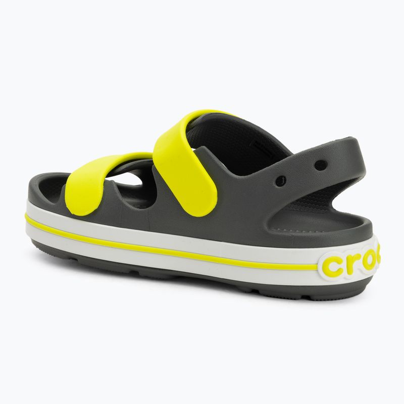 Crocs Crocband Cruiser Bambini sandali grigio ardesia/acidità 3
