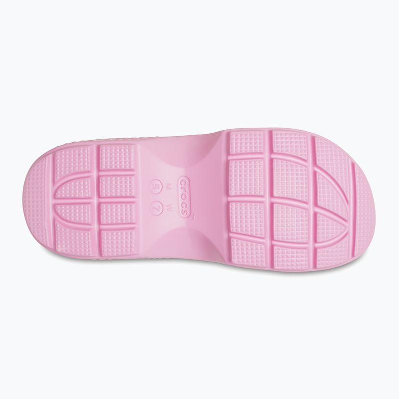 Infradito Crocs Stomp Slide da donna in tweed rosa 11