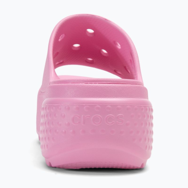 Infradito Crocs Stomp Slide da donna in tweed rosa 6