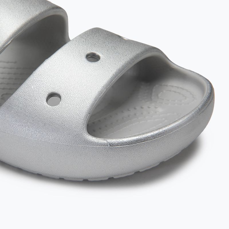 Crocs Classic Metallic Sandal V2 infradito argento 7