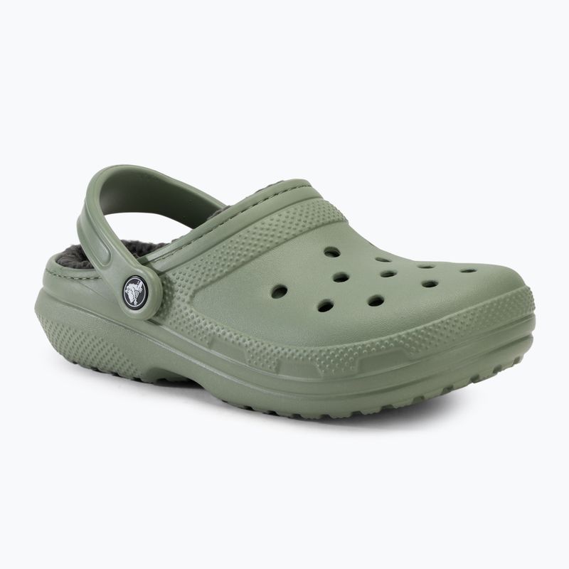 Crocs Classic Clog foderato muschio/multi Ciabatte 2