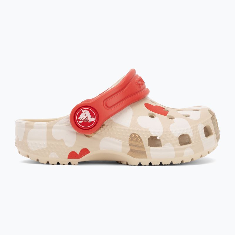 Crocs Classic Heart Print Clog sandstone infradito per bambini 3
