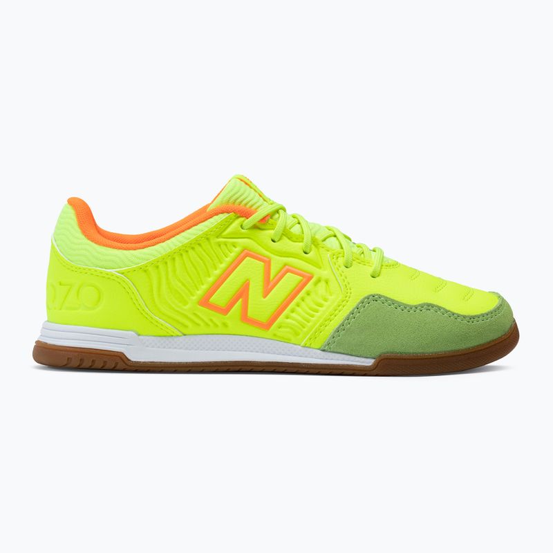 Scarpe da calcio per bambini New Balance Audazo V5+ Command IN giallo 2