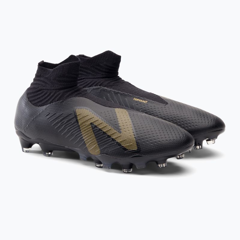 Scarpe da calcio New Balance uomo Tekela V4 Pro FG nero/oro 4