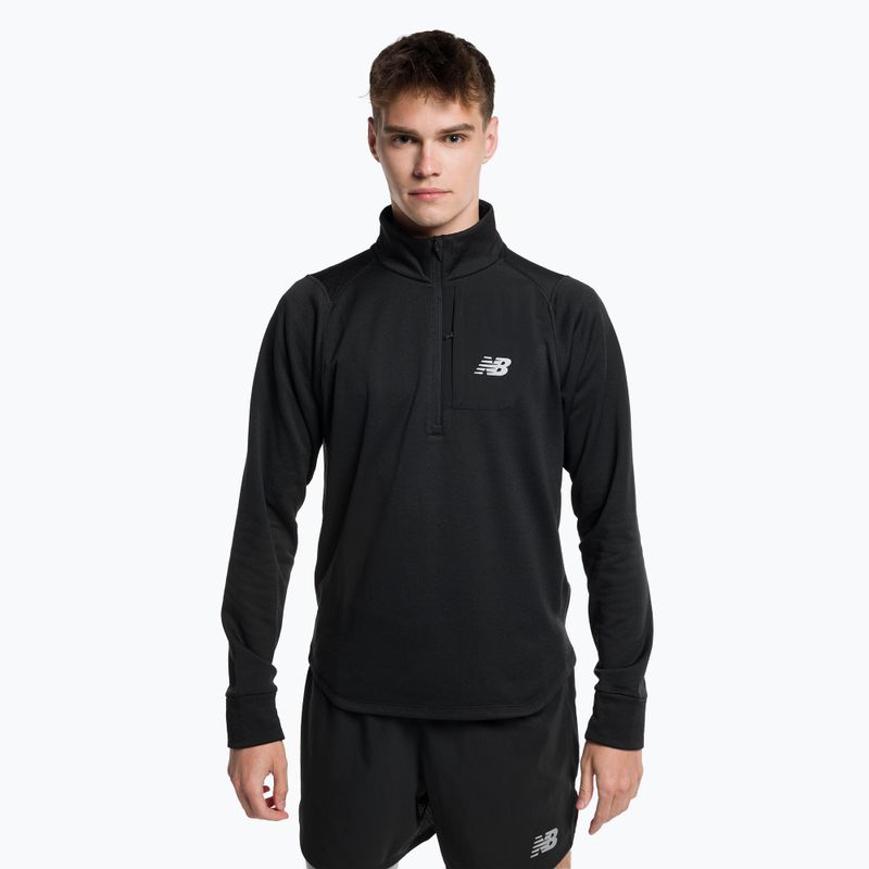 Felpa da corsa New Balance Heat Grid Half Zip Uomo nero
