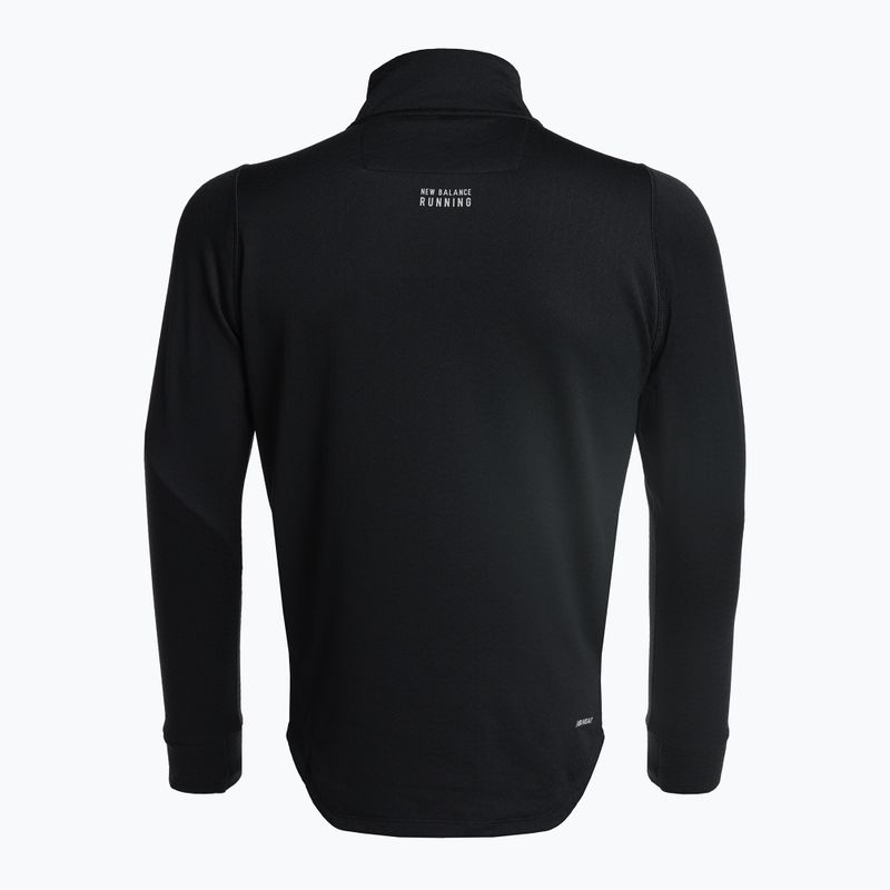 Felpa da corsa New Balance Heat Grid Half Zip Uomo nero 8
