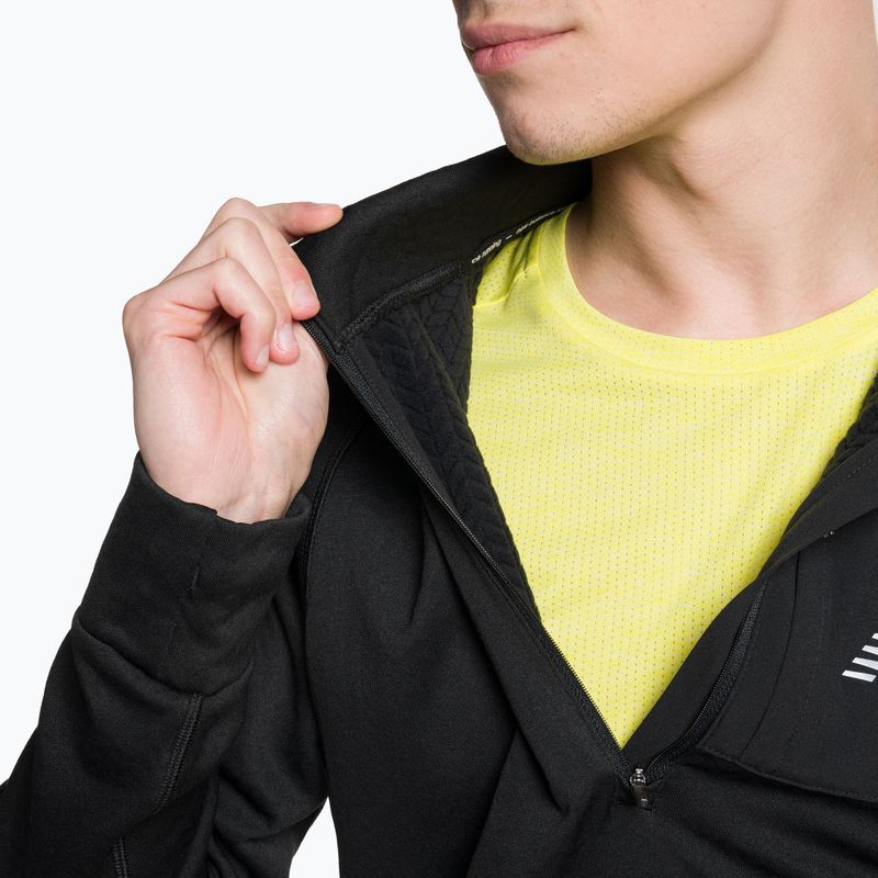 Felpa da corsa New Balance Heat Grid Half Zip Uomo nero 4